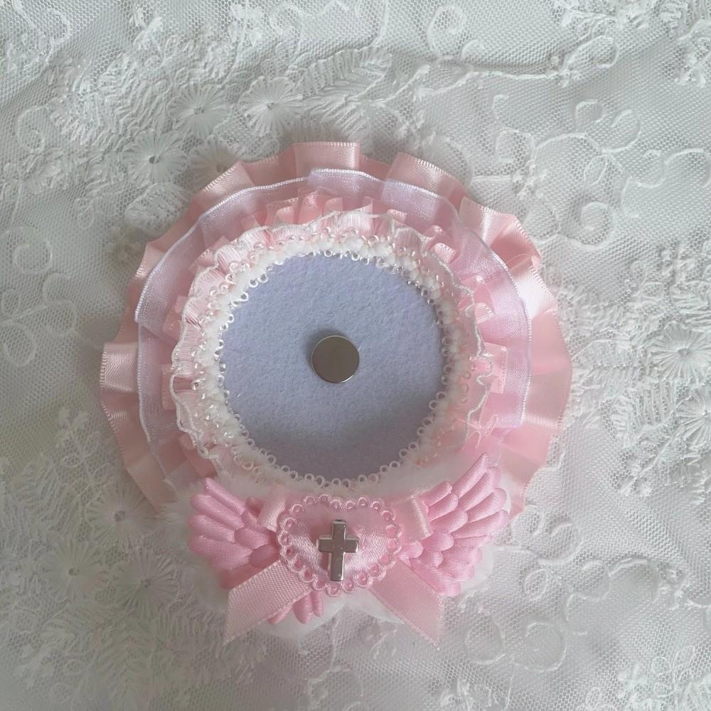 New Lace Trim Badge Holder Angel Wings Finished Product Badge Ita Bag Cross Accessories Handmade Badge Tray