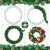 Wire Wreath Frame Metal Round Wreath Frame Base Christmas Metal Wire Frame Form Holiday Party Decoration Making Kit for Floral