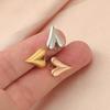 Trendy Stainless Steel Peach Heart Pendant Jewelry Accessory
