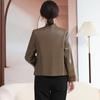 2025 Spring Fashion Washable Leather Jacket for Middle-Aged and Elderly Women
