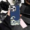 cool G-Great W-Wave Kanagawa   Phone Case For iPhone17,16,15,14,13,12,11 Plus,Pro Max Colored Silver Plated Inside Cover