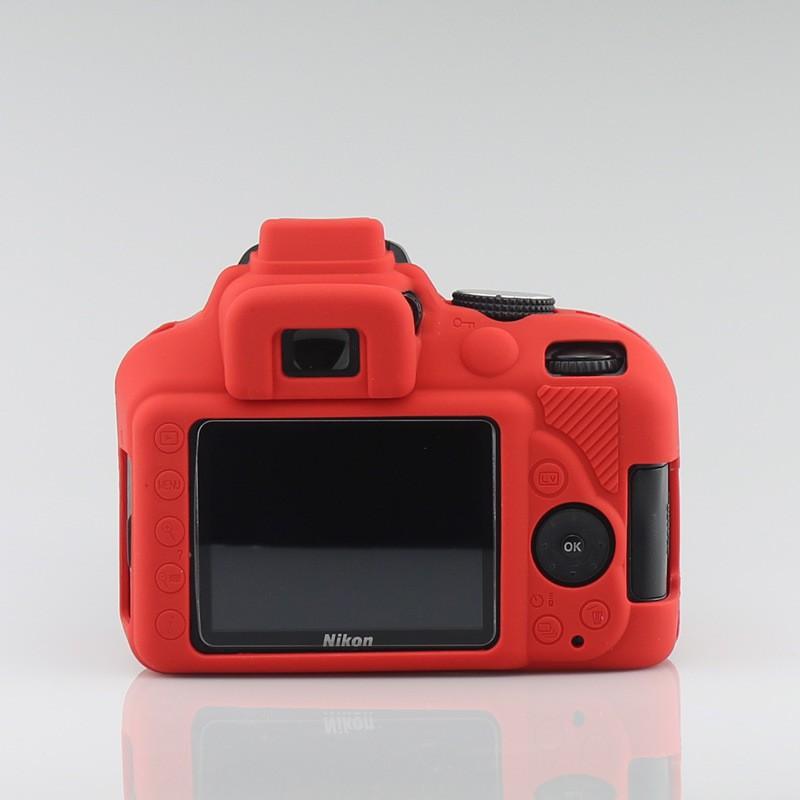 Silicone Camera Case Nikon D3400 DSLR Shockproof Lightweight Anti-Slip Protective Cover In Yellow Black Red Camo