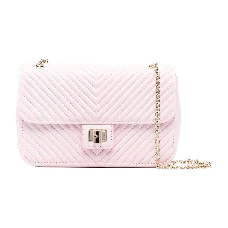 New Furla Pop Star Quilted Leather Crossbody Bag, Shoulder Bag Women's Pink WB00595-A0149-1283S