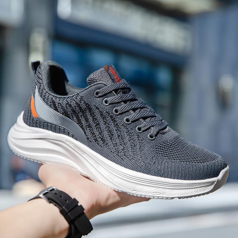 Luxuriöse 2024 Neueste Herren Mesh Atmungsaktive Morgenlauf-Sneakers Mode Vielseitig Superleicht Freizeitschuhe Sneakers Herren