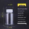 Available in 30ml, 50ml, and 100ml: Food-Grade PET Plastic Bottles, Wide-Mouth, Sealed for Small Medicines.