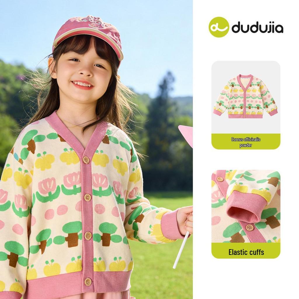Dududu Home Kids' Knit Cardigan: Spring Thin Style for Boys and Girls