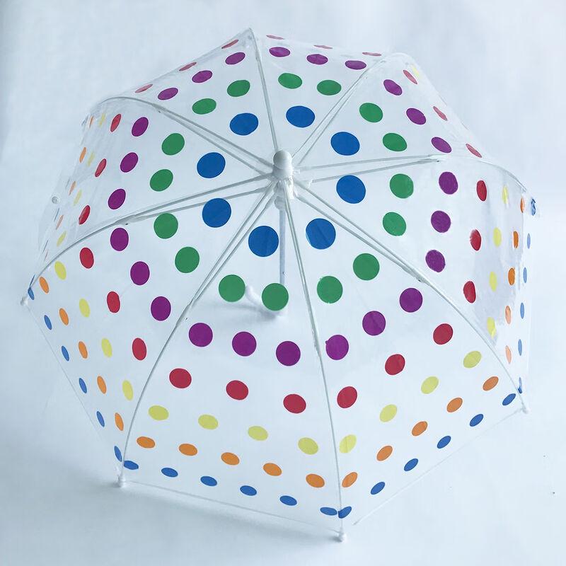 Креативный прозрачный зонт с длинной ручкой