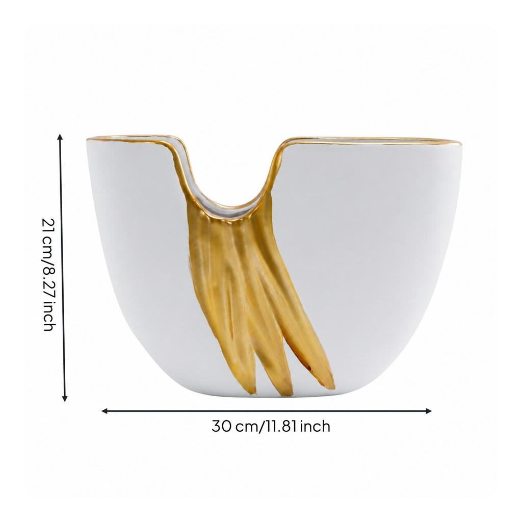 Modern Flower Vase Matte Finish Decorative Minimalist for Console