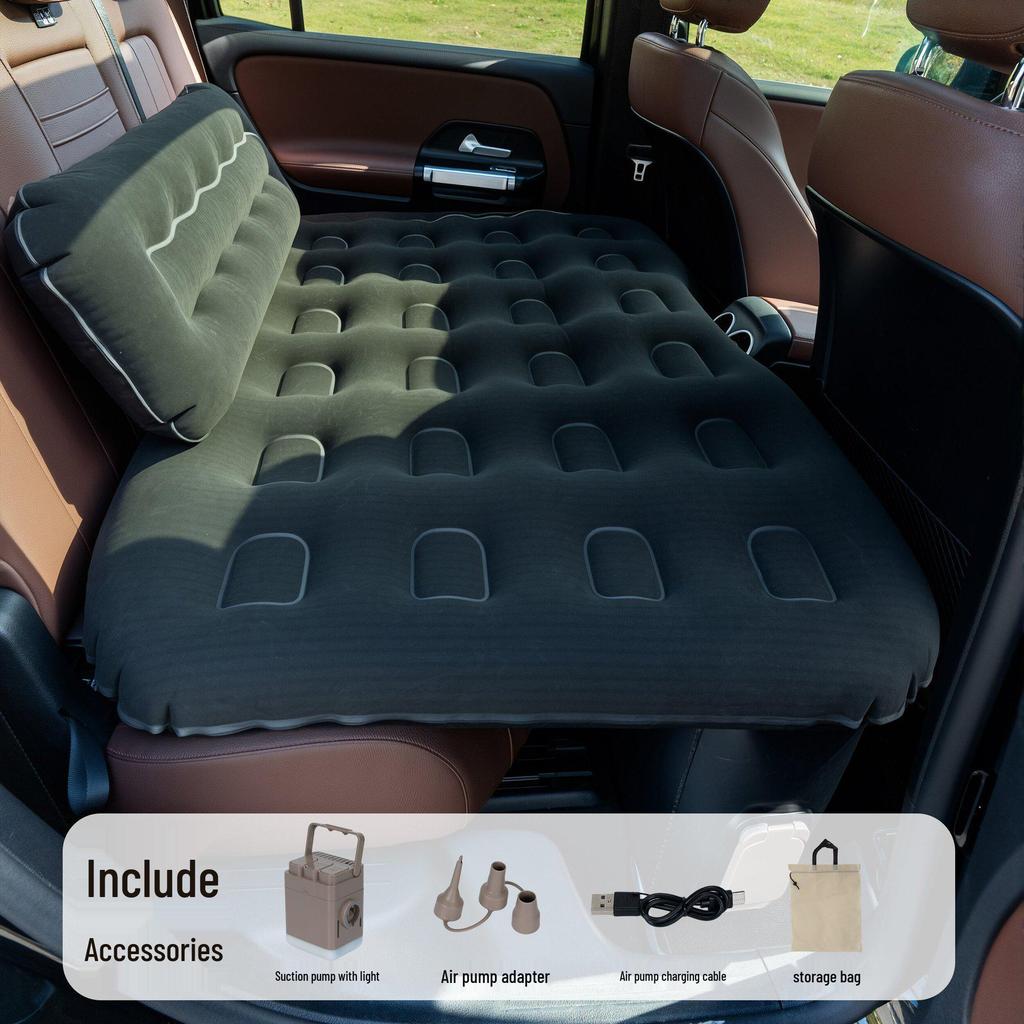 Car Rear Inflatable Mattress Pad for Travel - Fits Sedan & SUV