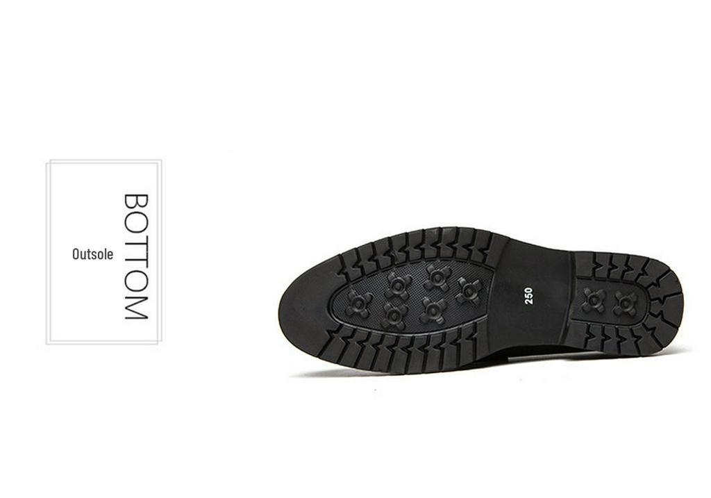 Men's Breathable Leather Brogue Shoes - British Korean Style, Soft Sole, Business Casual, Ideal for Weddings and Groomsmen.