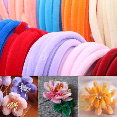 DIY Velvet Stick Handmade Flexible For Hairpins Flowers Toys Twist Wire Supplies