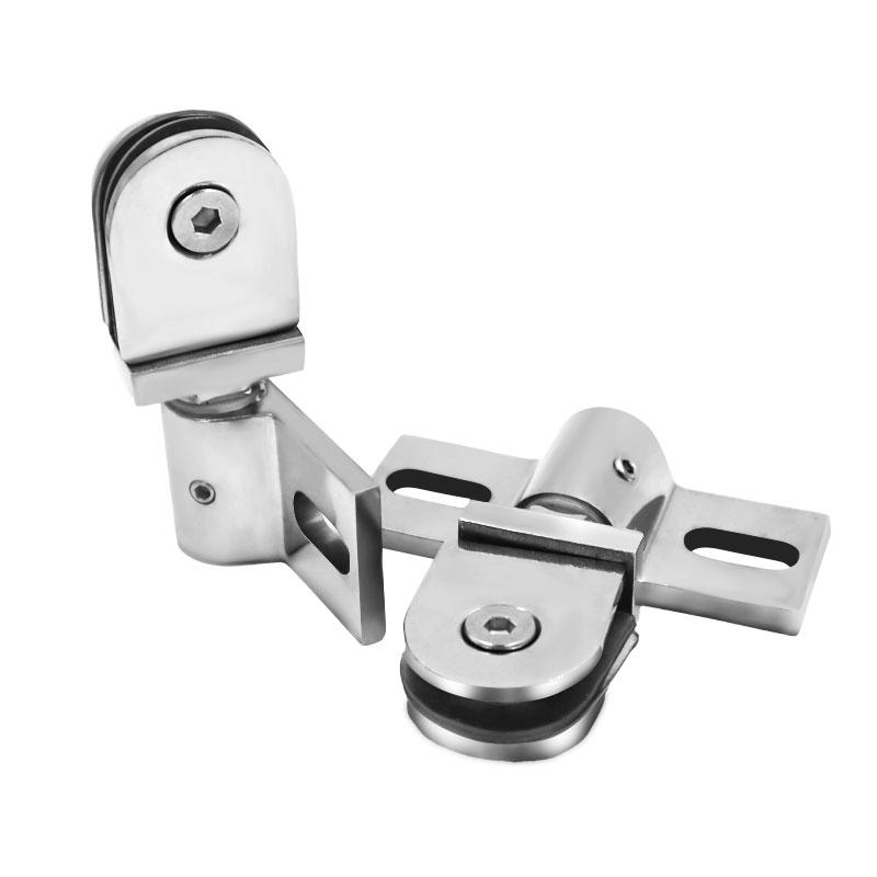Bathroom Glass Door Clip/clamp/hinge,Rotating Door Shaft,Zinc Alloy and Stainless Steel,no Rust , Shower Accessories