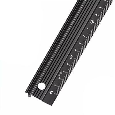 Víceúčelové rovné pravítko Hliníková slitina Kreslicí pravítko Kovový měřicí nástroj Pro technické kreslení Technické kreslení