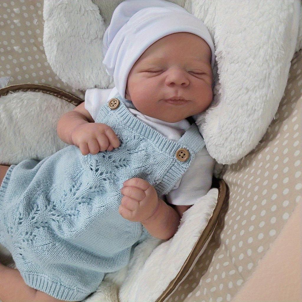 BZDOLL 48cm 3D-Paint With Visible Veins Cloth Body Vinyl Limbs Reborn Baby Doll 19inch Realistic Sleeping Girl Plaay House Toy Lovely Birthday Gift