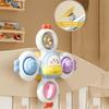 3Pcs/Set Rotating Rattle Suction Cup Spinner Toys Cartoon Animal Spinner  Children Gift