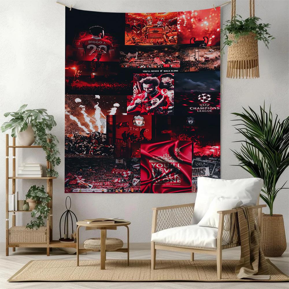 Liverpool Football Club Wall Decor Tapestry Art For Pet Memorial Birthdaywedding Party Backdrop Family Gift