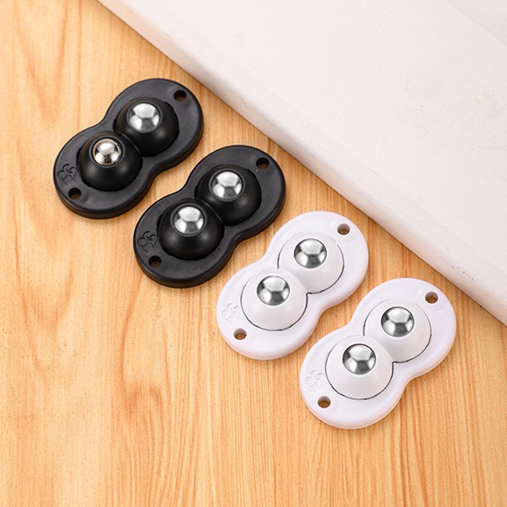 4 Stück Mülleimer Bewegungsrolle Edelstahl Mülleimer Bodenrad Selbstklebende Möbelrollen Verschleißfest Haushaltswaren