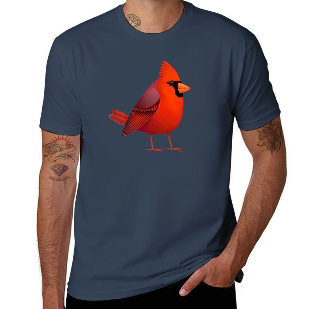Masked Cardinalis TShirt Casual Streetwear Short Sleeve Tee