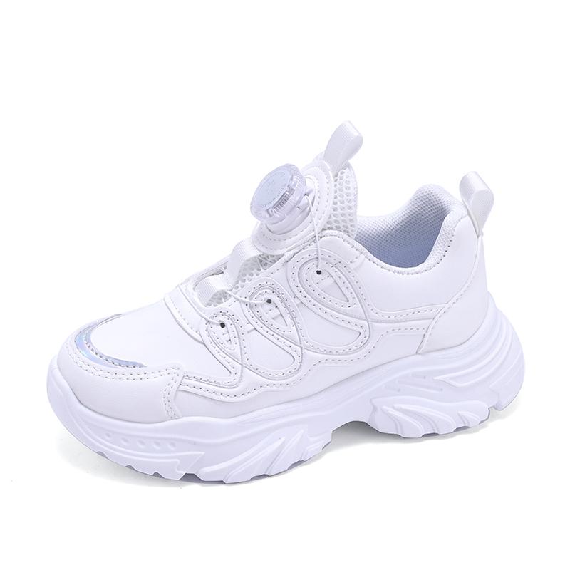 White Kids Sneakers Girls Sport Shoes Kids Spring New Platform School Fashion Athletic Footwear Tennis Girls Sneaker 4-12 Years