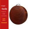 Thick Ironwood Solid Wood Cutting Board with U-shaped Handle