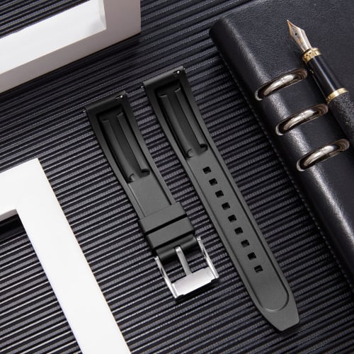 BINLUN Quick Release Silicone Watch Band, Replacement Rubber Watch Strap for 18mm, 19mm, 20mm, 21mm, 22mm, and 24mm Smartwatch Bands, Waterproof Rubbe