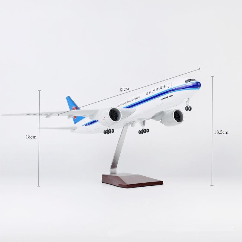 47cm Airplane Model 777 china southern Airlines 1:157 Scale Aircraft W  Wheel Landing Gear Resin Collected Gift Aviation