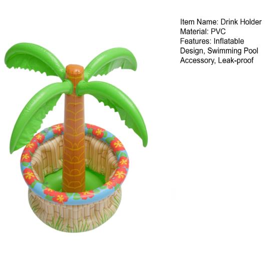 Inflatable Drink Holder Avocado Pineapple Drink Floaties Summer Coconut Tree Pool Beach Swimming Pool Parties Floating
