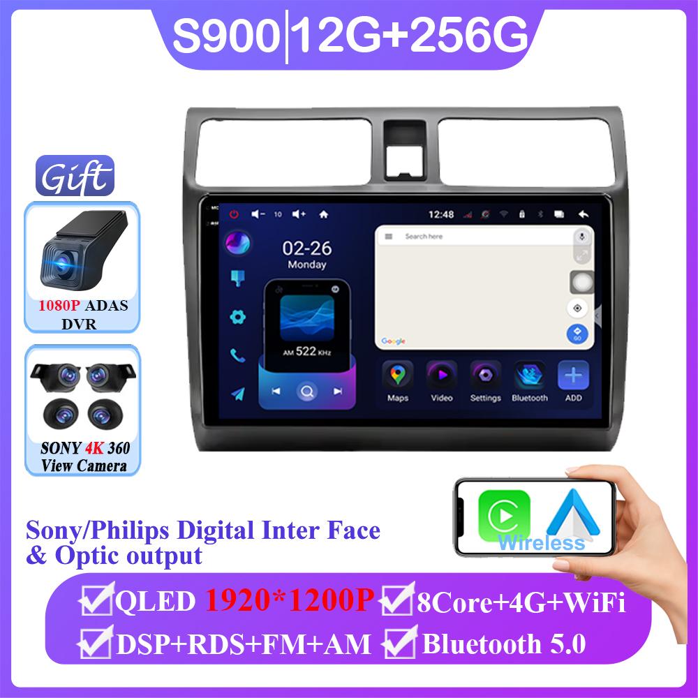 Android 14 For Suzuki Swift 2003-2010 Auto Radio Stereo Android Auto Carplay Multimedia Video Player Navigation No 2din DVD BT