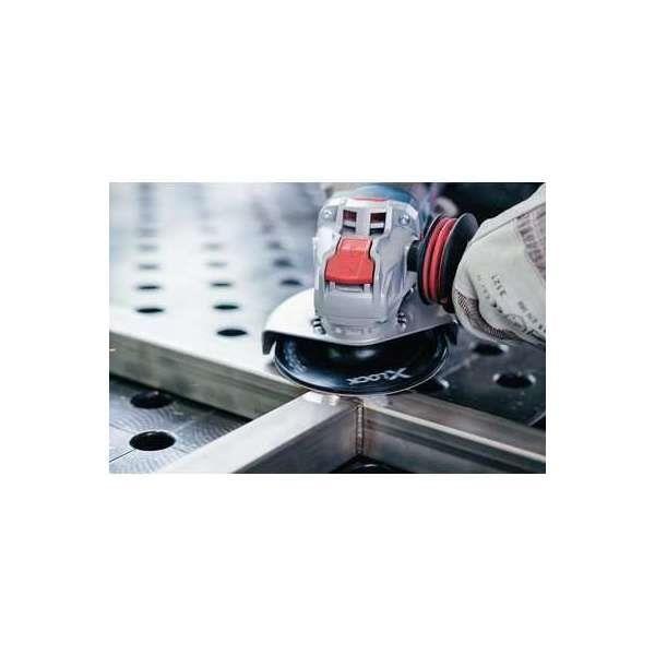 Disque abrasif sur fibres X-Lock - BOSCH - 125 mm - Grain 36 - Bleu - 1 pièce