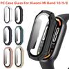 PC Case Glass For Xiaomi Mi Band 10 9 8 Anti-scratch Watchband Screen Protector Bumper for Xiomi Mi Band 9 Ceramic Miband 10 Cover Shell