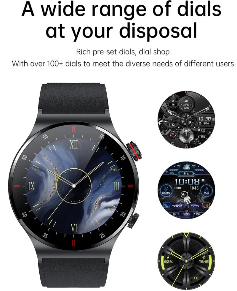 GPS EKG+PPG Bluetooth Volání Chytré hodinky Muži 2025 Sportovní náramek NFC Vodotěsné Vlastní ciferník Muži Chytré hodinky Pro IOS Android