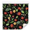 Ladybugs Wallpaper Black and Olive for Living Room and Bedroom 50x1000
