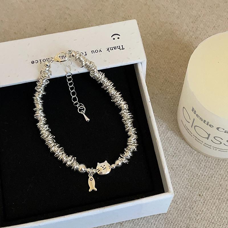 

Изысканный милый браслет с котенком и щенком: Женские модные украшения для рук