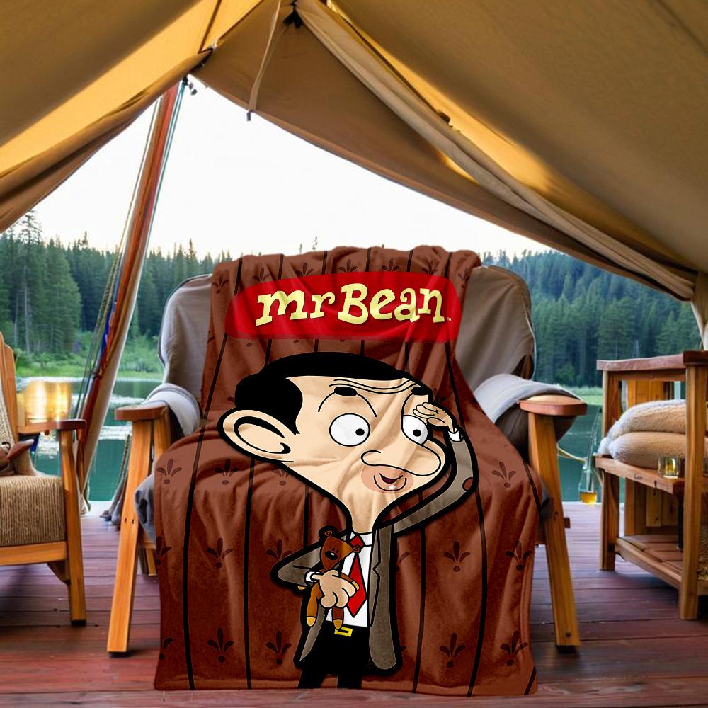 1pc Cartoon Character Outdoor Blanket Lightweight Flannel, Soft & Warm, All Season Use for Sofa, Outdoor, Camping, Living Room, Office, Chair