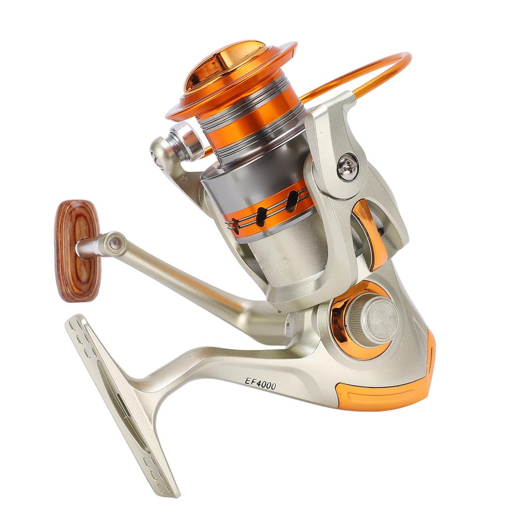 Mulinello da Pesca in Mare EF4000 Canna da Mosca Mulinello da Spinning Braccio a Bilanciere Digitale in Metallo CNC Mulinello da Baitcasting