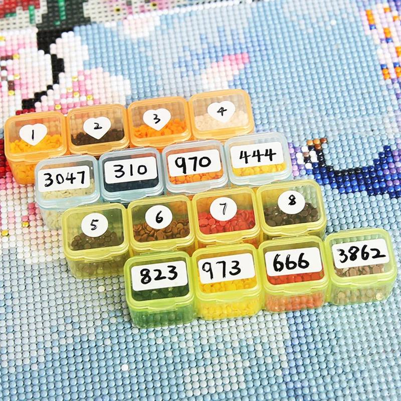 5D DIY Diamond Painting Tools Accessories Storage Box Container Diamond Embroidery Accessories Drill Box Mosaic Container Case