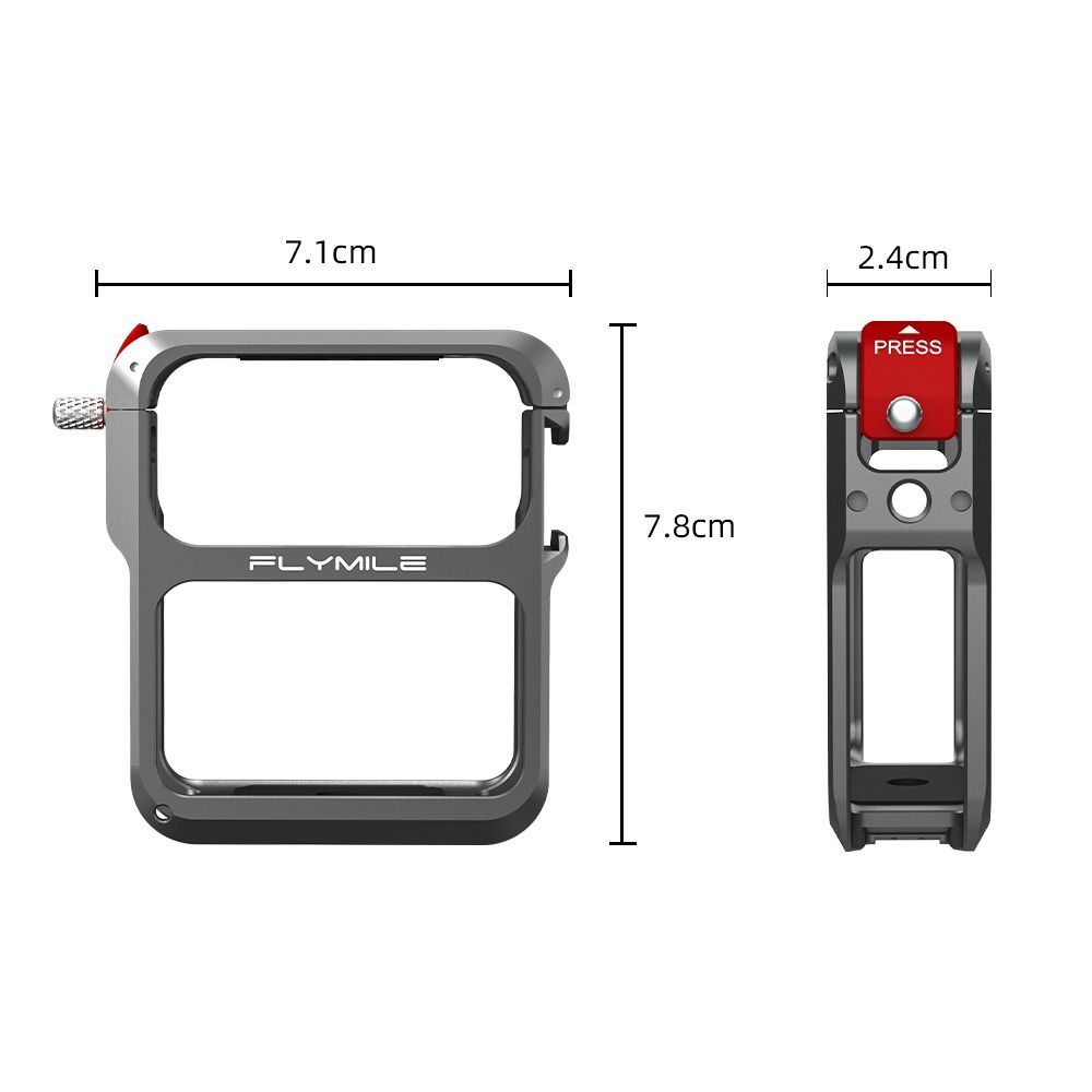 Quick Release Metal Rabbit Cage Expansion Protection for DJI Osmo Nano Action Camera Accessories