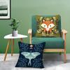 Colorful Plant And Insect Home Prints Pillow Case Double-Sided Plush Sofa Cushion Covers Organic Breathable Invisible Zipper