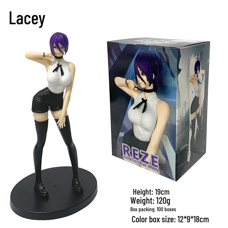 Available: Chainsaw Man Denji & Reze Bomb Demon Anime Figurine