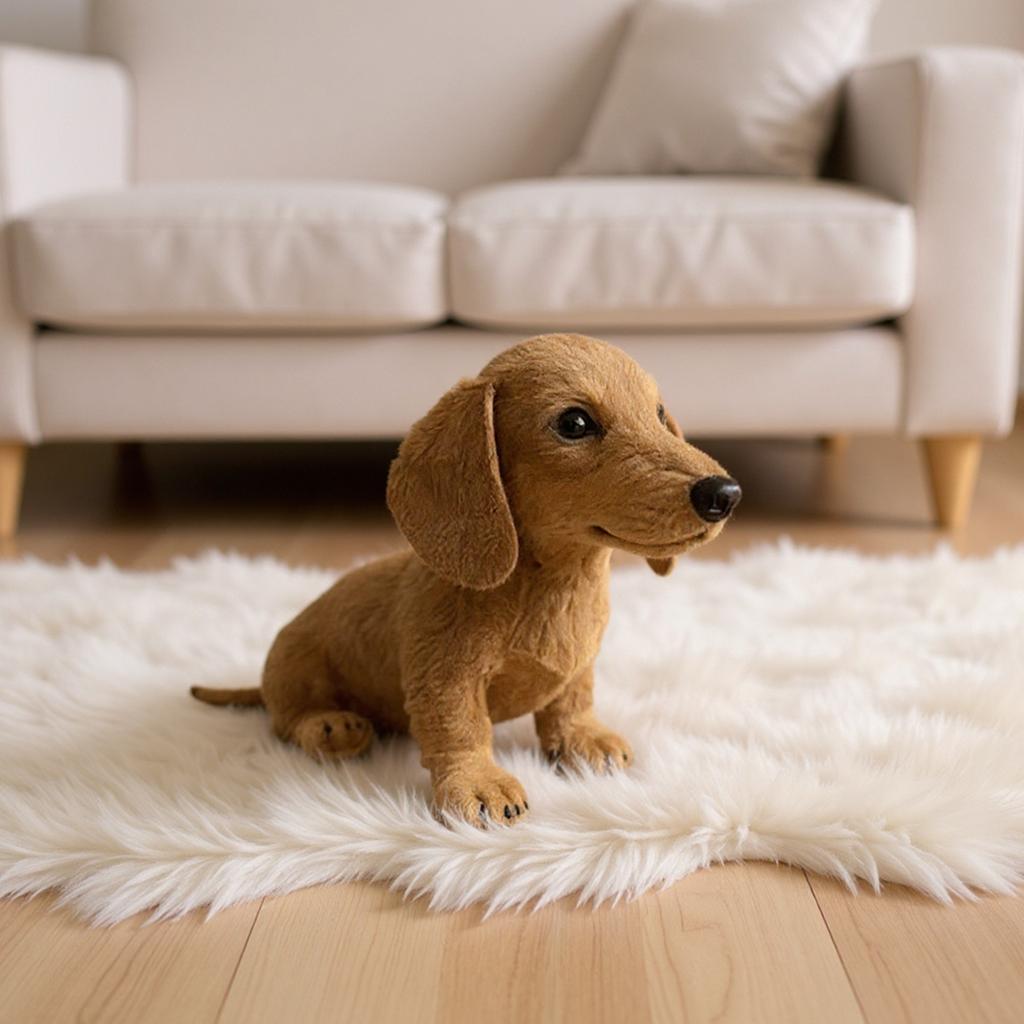 Dachshund Sleeping Pillow Skin-Friendly Plush Pillow for Emotional Support Figure Doll for Children Kids Boys Girls Room Decor