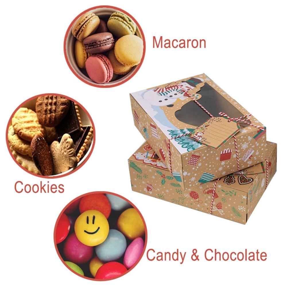 Window Dessert Cake Tool Treat Boxes Cookie Food Packing Bakery Boxes Christmas Gift Boxes Gift Bag