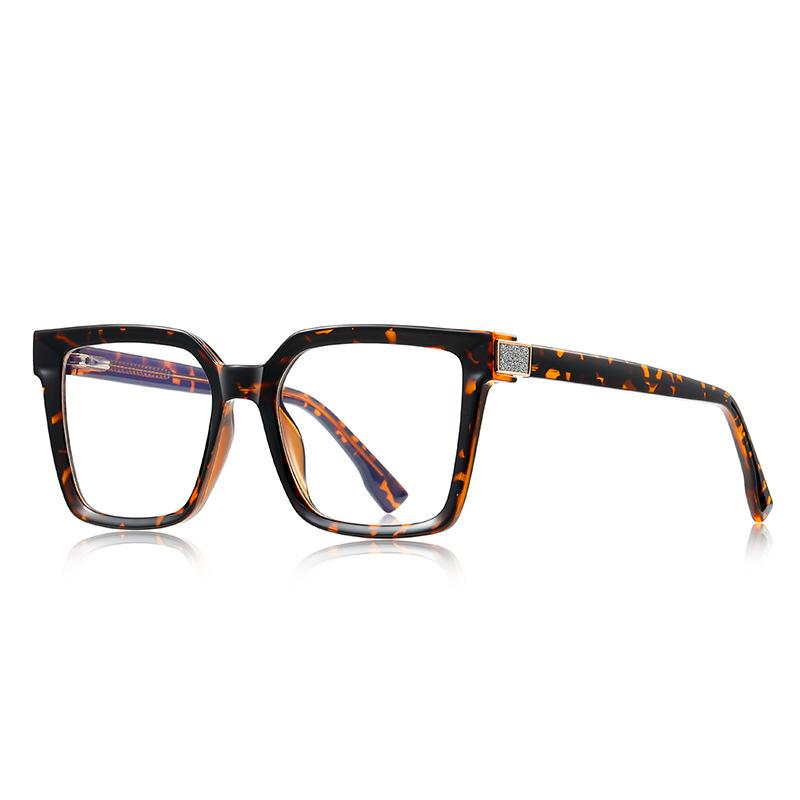 

New Bling Anti Blue Light Reading Glasses Fashion Big Frame Spring Hinge Presbyopia Eyeglasses Woman Optical Glasses Original Lenses