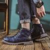 High Quality Hot Selling Men's Boots Retro Thick Sole Work Shoes for Men Trendy Lace-up Short Boots Casual Leather Men's Boots