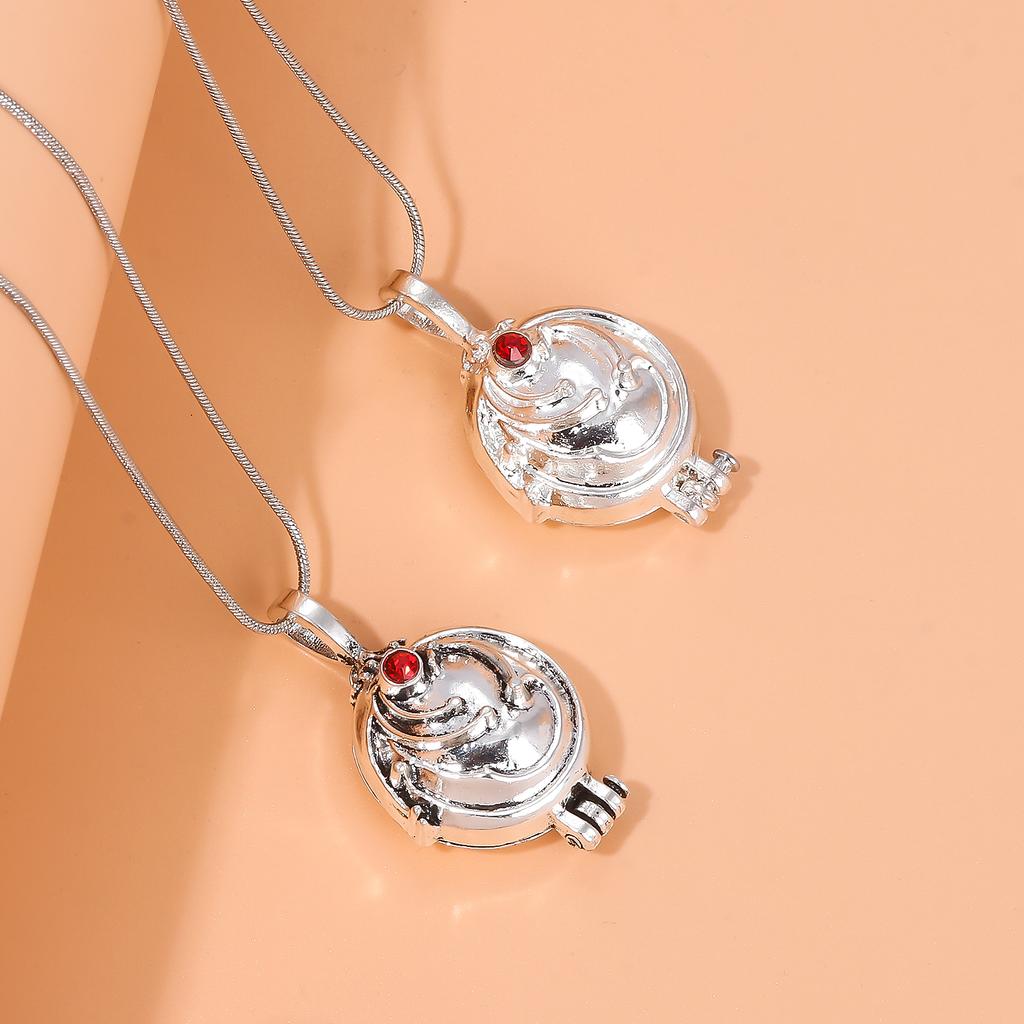 Collana Vampire Diaries Film Ciondolo Medaglione Elena Gilbert Retrò Classico Collane Verbena Donna Uomo Accessori Cosplay Gioielli
