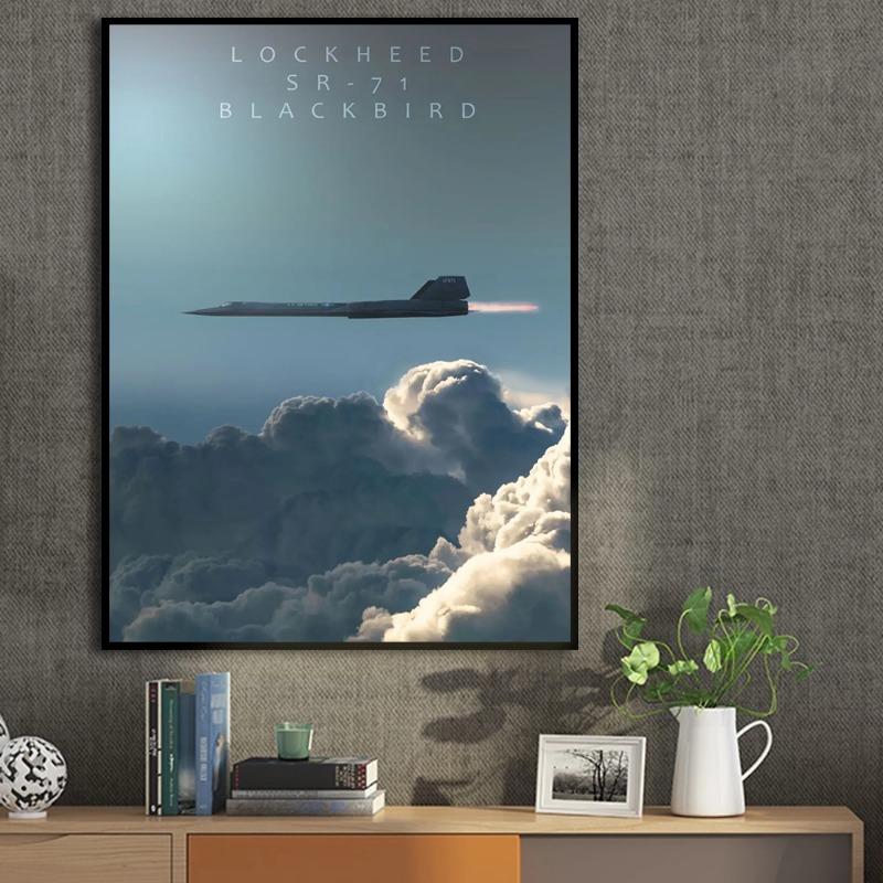 F22 Rapter F35 Lightning SR 71 Military Canvas Paintings Print Aesthetics Posters for Living Room Art Home Wall Decor