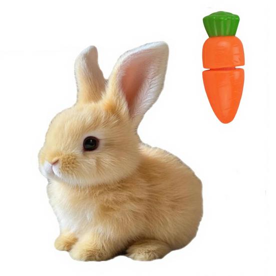 1/3Pcs Electric Plush Bunny Toy with Carrot Interactive Shaking Ears Jumping Rabbit Plushie