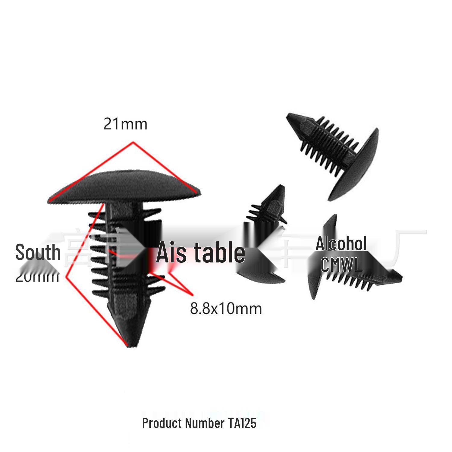 

Universal Interior Car Headliner Trim Clips 10000 Units