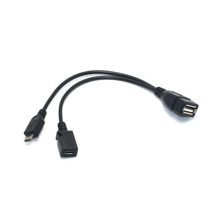 Micro USB OTG Cable with Power Supply for Tablet/Phone & External Card Reader