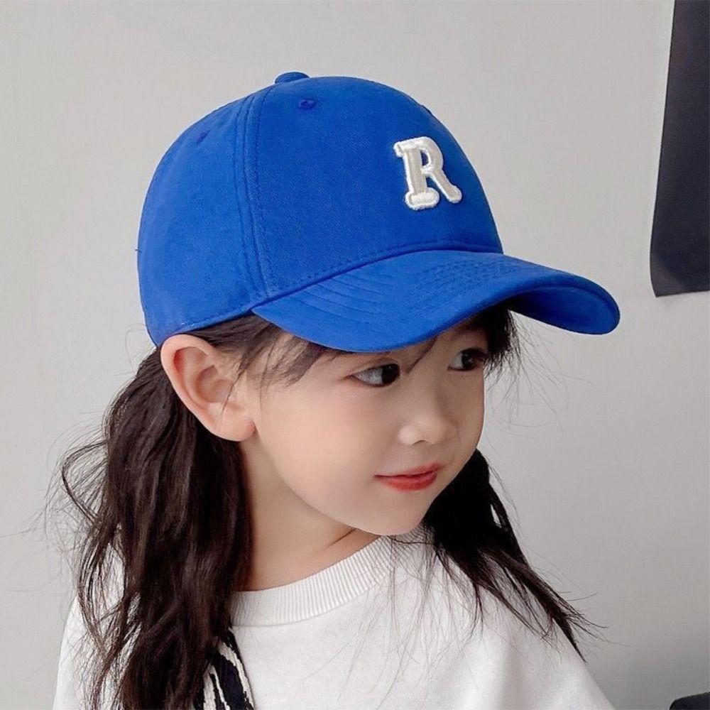 Quick-dry Kid Summer Sun Hat Letter Embroidery Girls Peaked Cap Children Baseball Hat  Baby