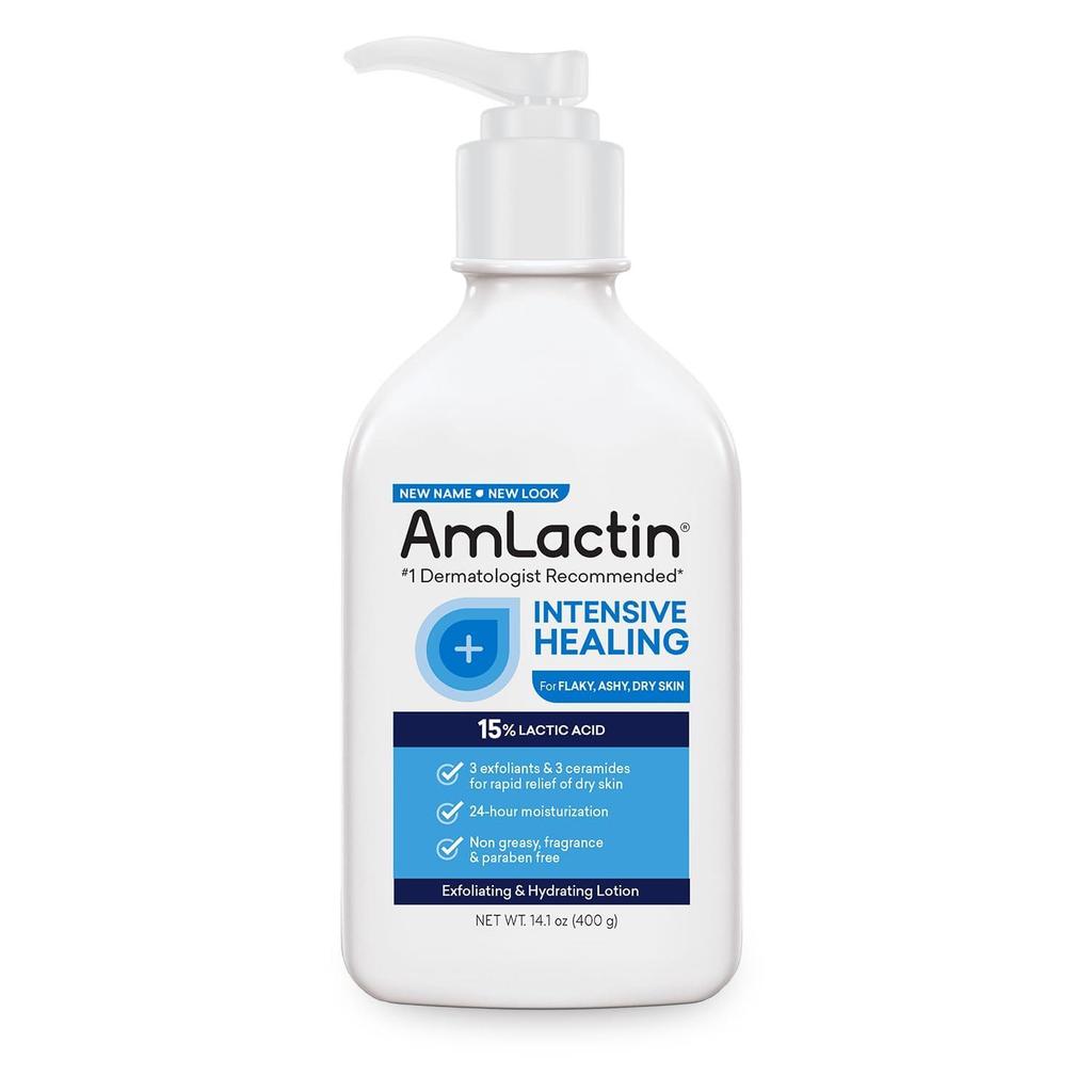 Amlactin Intensive Healing Lotion for Flaky, Dry Skin 14.1 oz